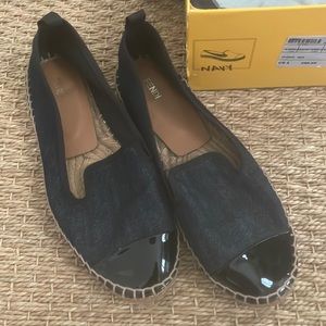 Fendi denim flat espadrille size 37.5 (7.5 US)